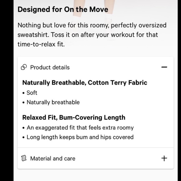 NWT Lululemon size 10 women’s oversized logo crew. Perfect condition. - Picture 12 of 12